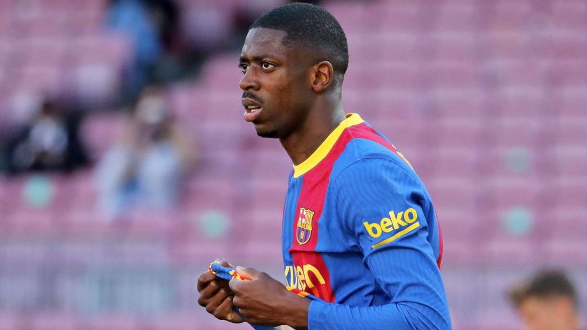 Dembelé pasó inadvertido ante el Atlético de Madrid. Dembelé pasó inadvertido ante el Atlético de Madrid.