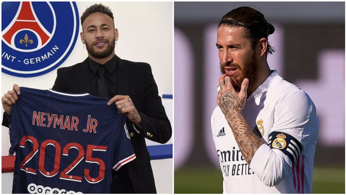 Sergio Ramos aplaudió la renovación de Neymar con el PSG. Sergio Ramos aplaudió la renovación de Neymar con el PSG.