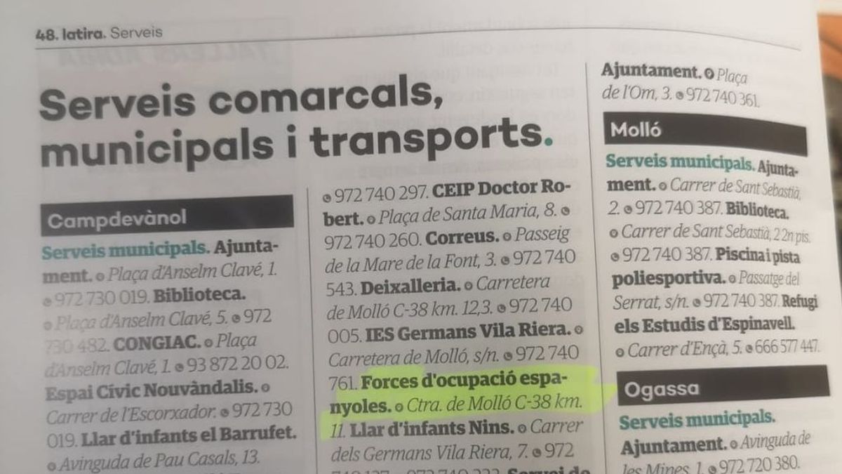 Denuncian a una revista de Girona que califica la Guardia Civil como "fuerzas de ocupación española" Denuncian a una revista de Girona que califica la Guardia Civil como "fuerzas de ocupación española"