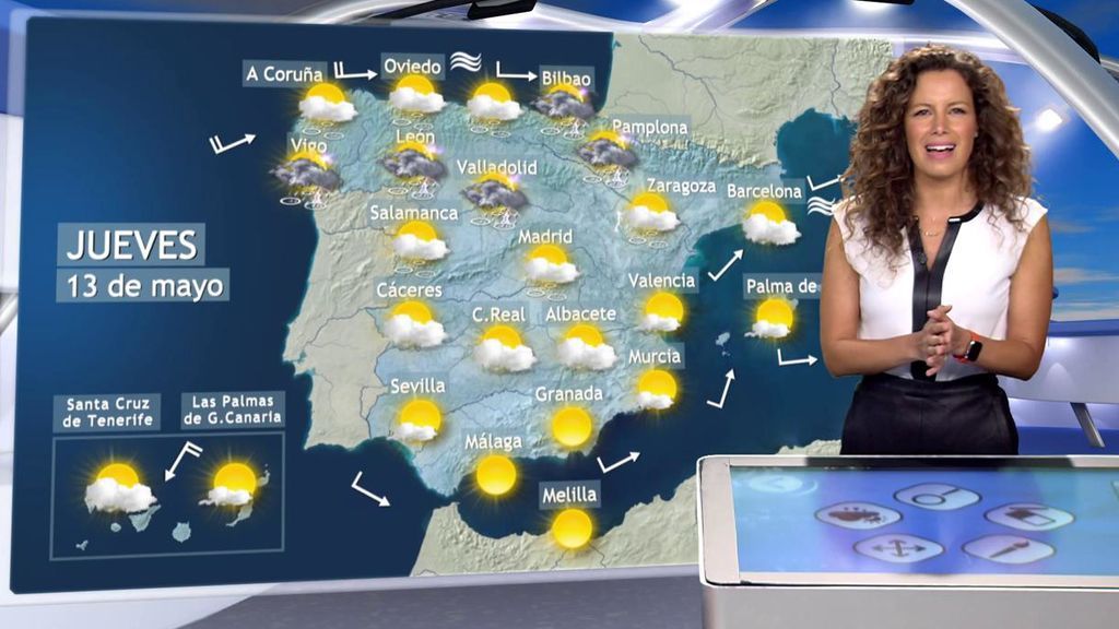 Un frente muy activo provocará lluvias fuertes el jueves