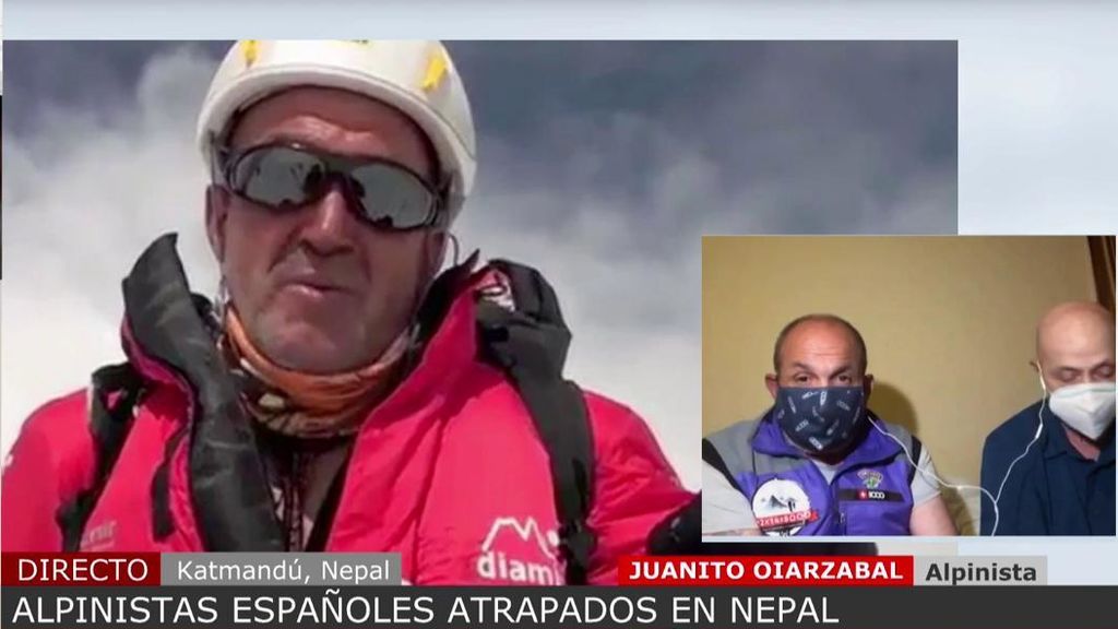 Entrevista a Juanito Oiarzábal y Sebastián Álvaro, alpinistas atrapados