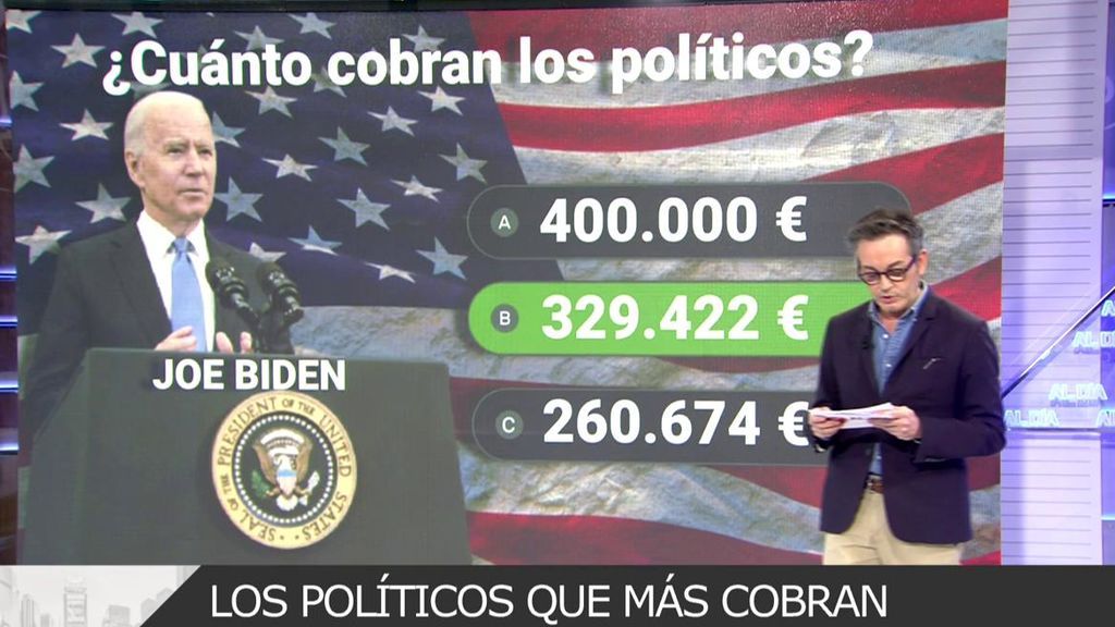 Joe Biden, el político mejor pagado