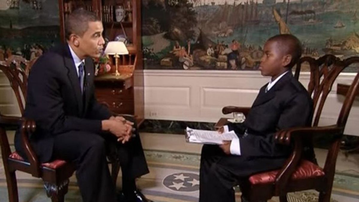 Muere a los 23 años Damon Weaver, el reportero infantil que entrevistó a Barack Obama en 2009