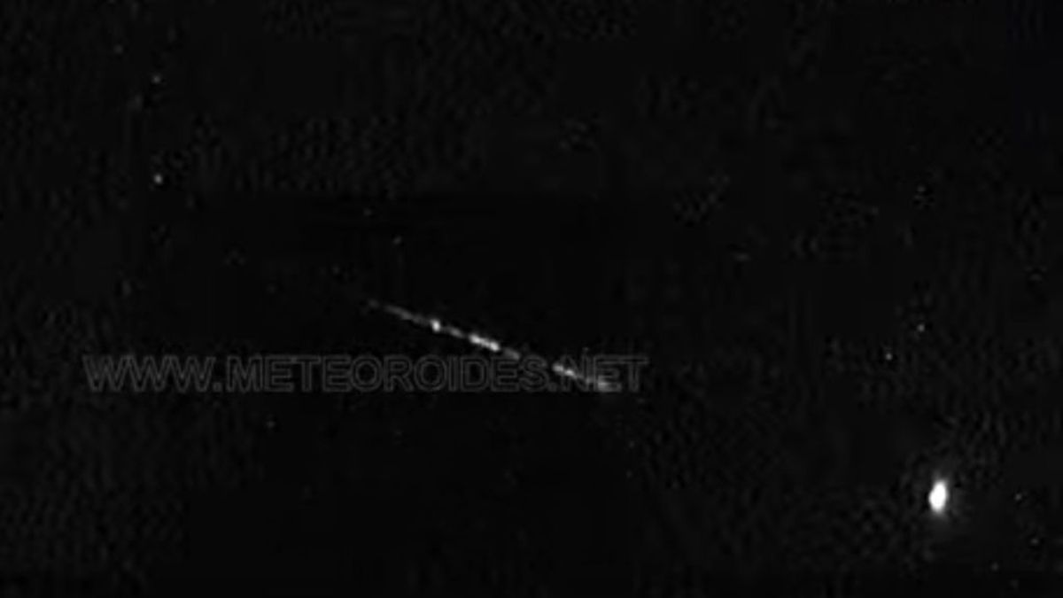 Una gran bola de fuego cruza el mediterráneo a 64.000km/h Una gran bola de fuego cruza el mediterráneo a 64.000km/h