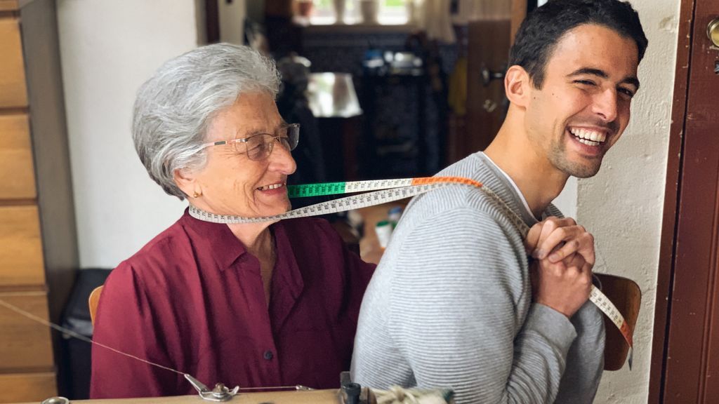 Bernardo y su abuela Otilia