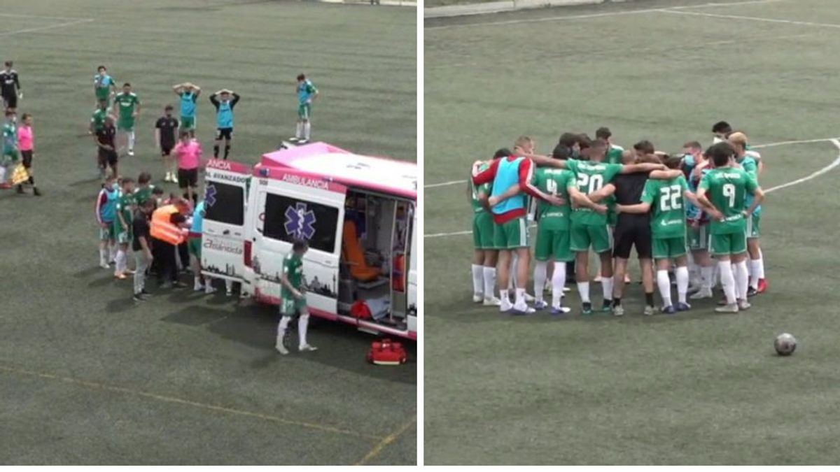 Carlos Monzón, jugador del Pozuelo, ingresado de gravedad tras una fuerte caída ante el Alcorcón Carlos Monzón, jugador del Pozuelo, ingresado de gravedad tras una fuerte caída ante el Alcorcón