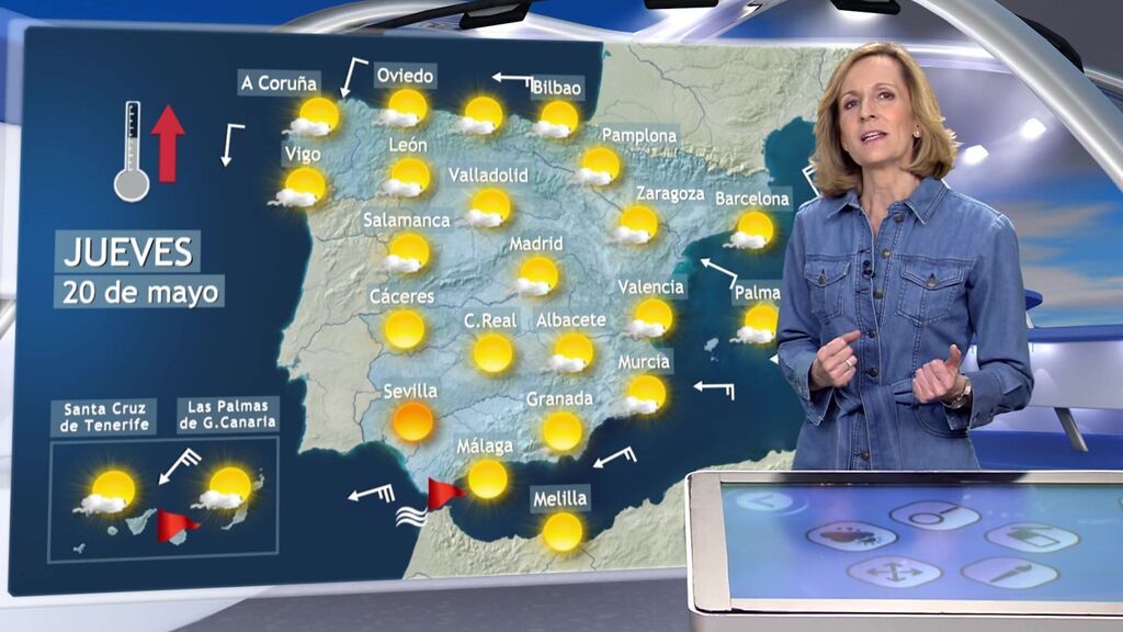 Las temperaturas se van a disparar hasta 10 ºC: el tiempo que hará el jueves 20