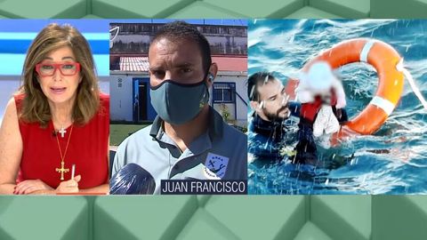 El Guardia Civil Que Salvo Al Bebe En Ceuta Emocionado No Fue El Unico Nino Que Saque Del Mar El Programa De Ana Rosa