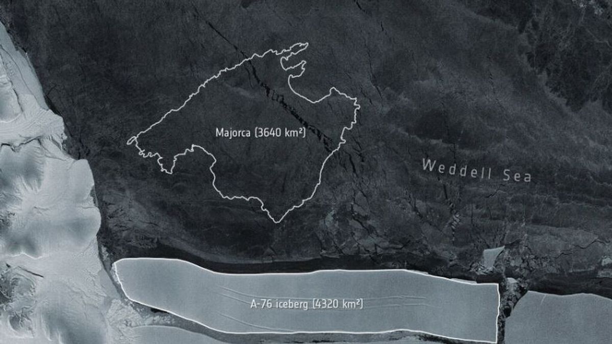 El iceberg más grande del mundo se desprende en la Antártida El iceberg más grande del mundo se desprende en la Antártida