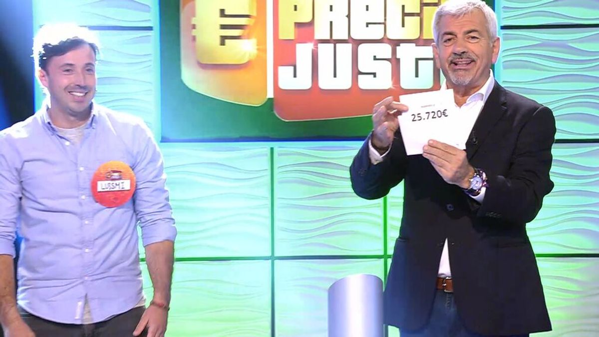 Luismi se convierte en el tercer ganador de 'El Precio Justo' con un escaparate final valorado en 25.720 euros