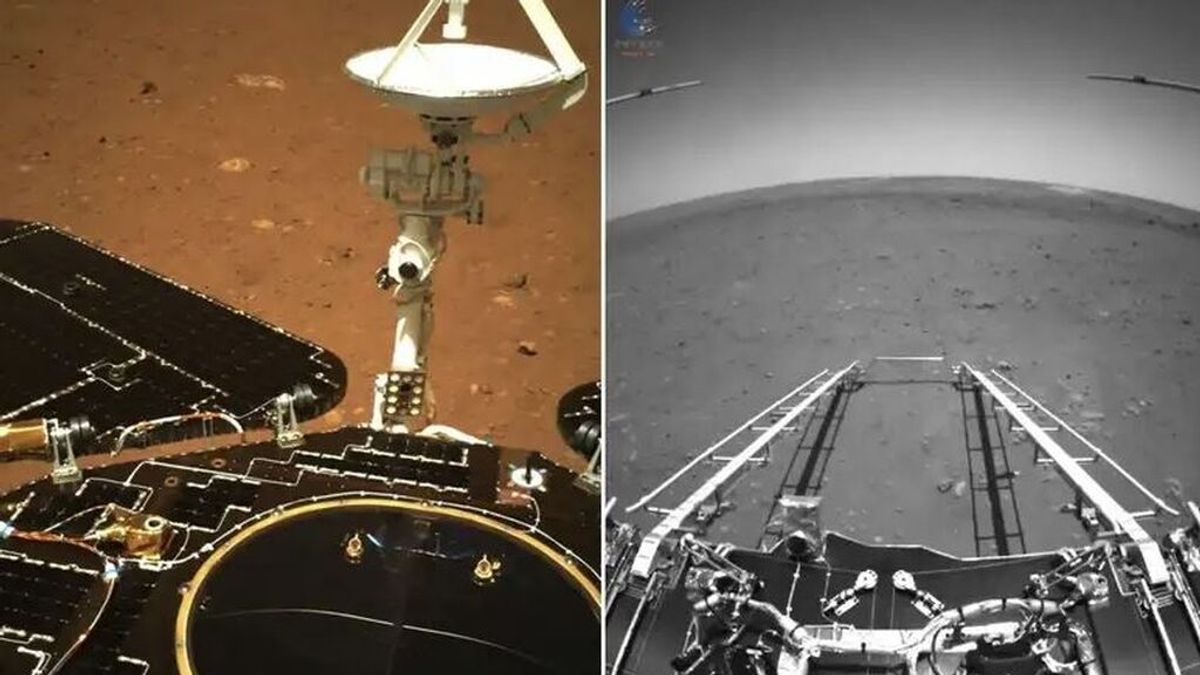El rover Zhurong de China envía las primeras imágenes desde Marte