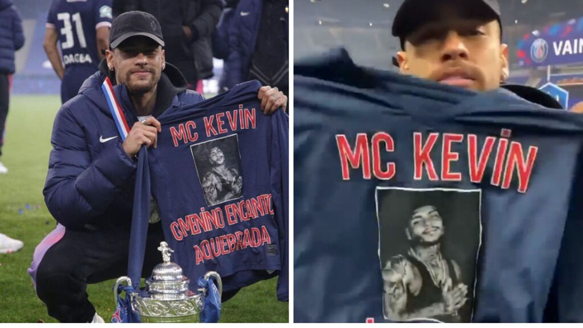 Neymar homenajea a MC Kevin, su amigo fallecido, tras ganar la Copa francesa: "Para mi niño que cantaba"