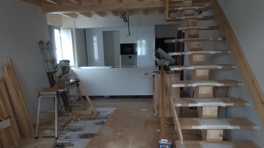 Obra que Alberto está acometiendo en su casa