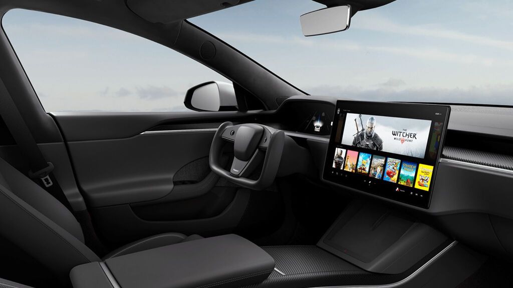 El interior del Tesla Model S Plaid