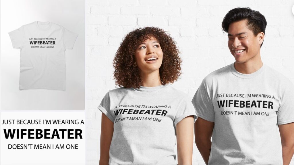 Modelos con camisetas "Wife Beater"
