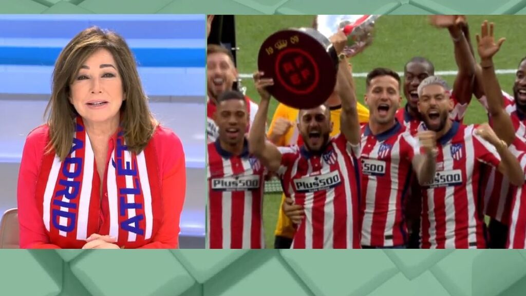 Ana Rosa y su homenaje al Atleti: se rinde ante Suárez y recuerda a los fallecidos por covid