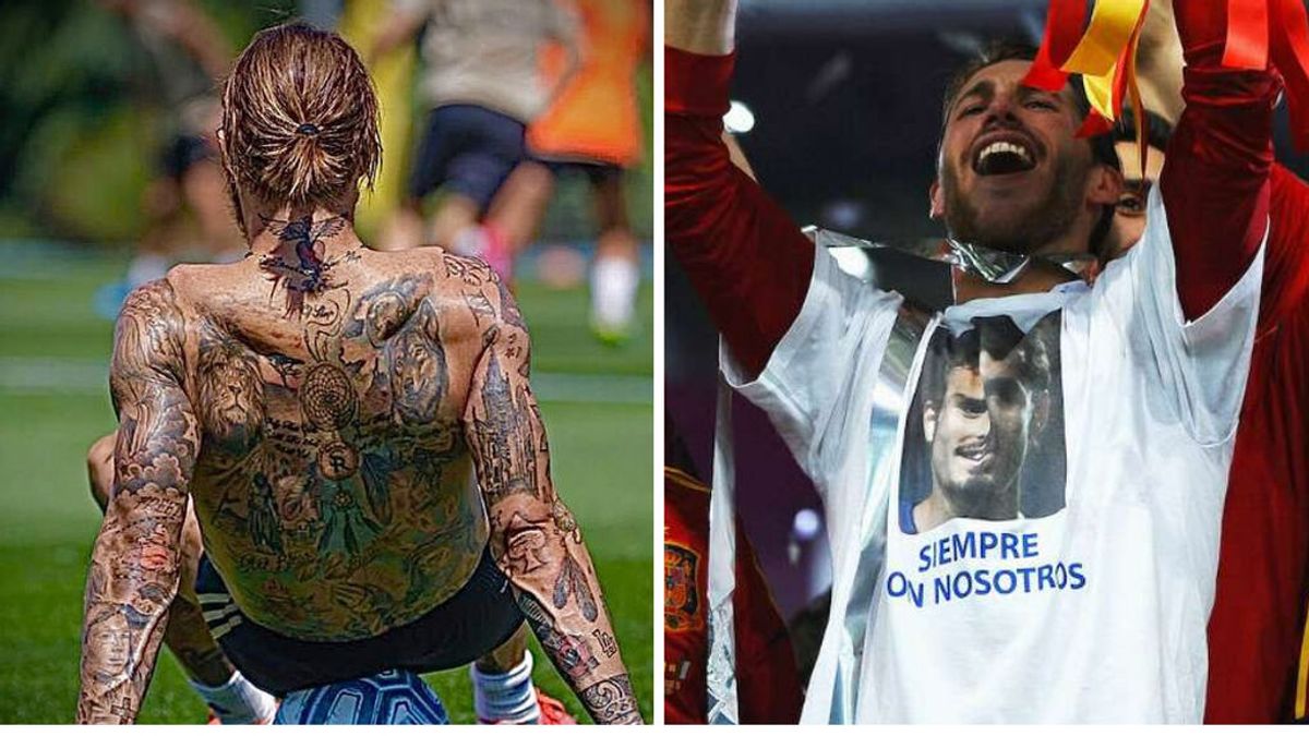 Sergio Ramos rinde homenaje a Camarón y Antonio Puerta con dos nuevos tatuajes