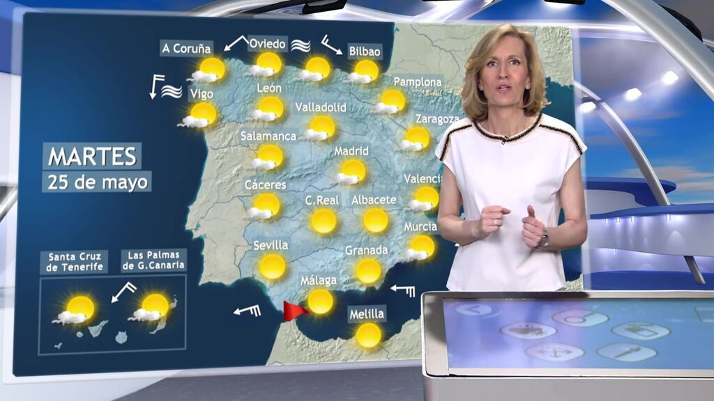 ¡Temperaturas al alza en casi toda España! El tiempo que va a hacer el martes, día 25
