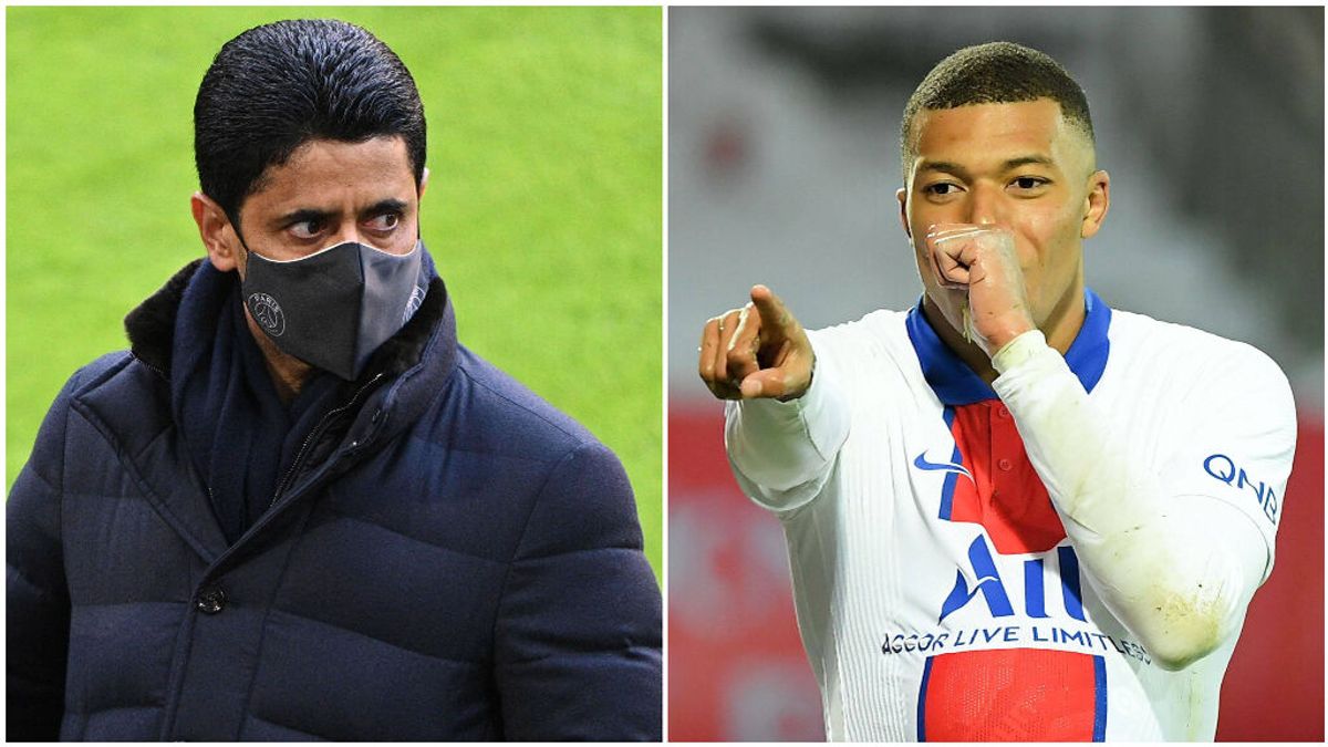 Al Khelaifi detiene la salida de Mbappé del PSG. Al Khelaifi detiene la salida de Mbappé del PSG.