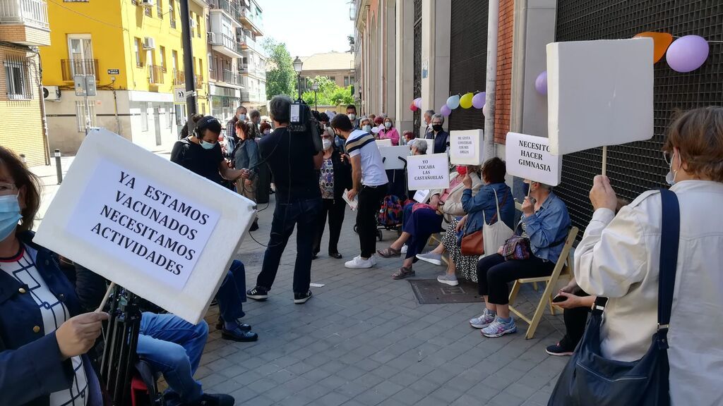 Protesta de mayores en Madrid