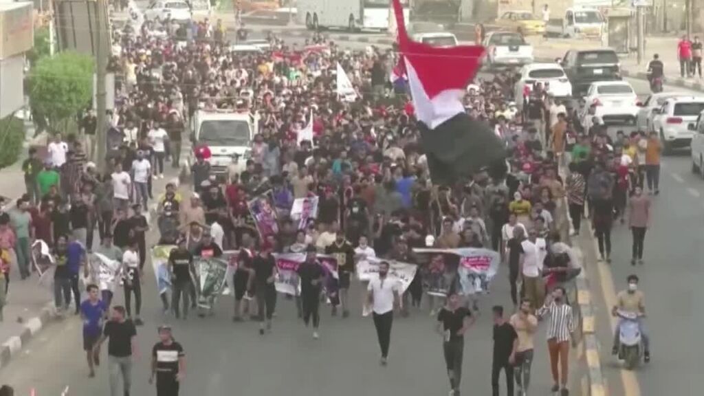Manifestaciones en Bagdad