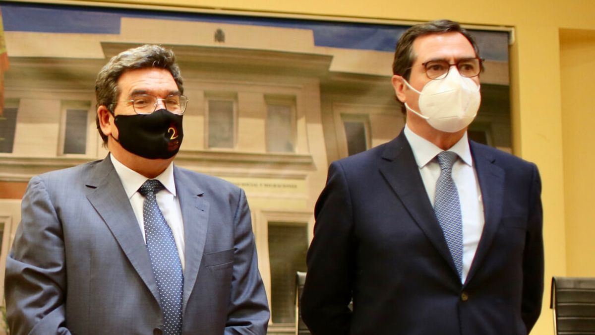 José Luis Escrivá y Antonio Garamendi José Luis Escrivá y Antonio Garamendi