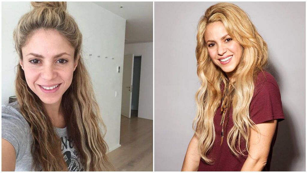 Shakira suele decantarse por un efecto cara lavada en su maquillaje.