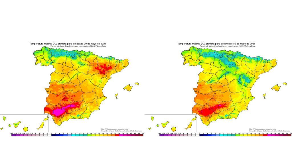 temperaturasmaximas-sabado y domingo
