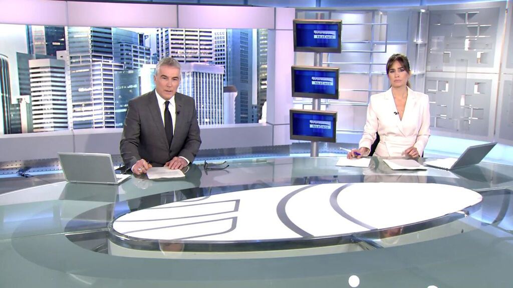 Con David Cantero e Isabel Jiménez Informativos Telecinco 2021 Mediodía 27/05/2021