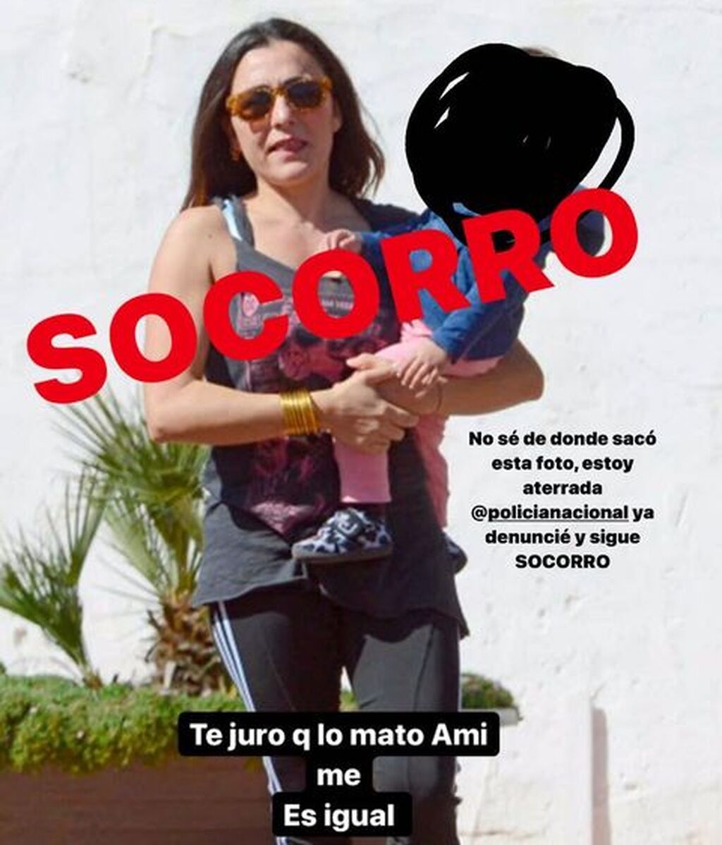 La foto del hijo de Candela Peña a la que ha tenido acceso su acosador