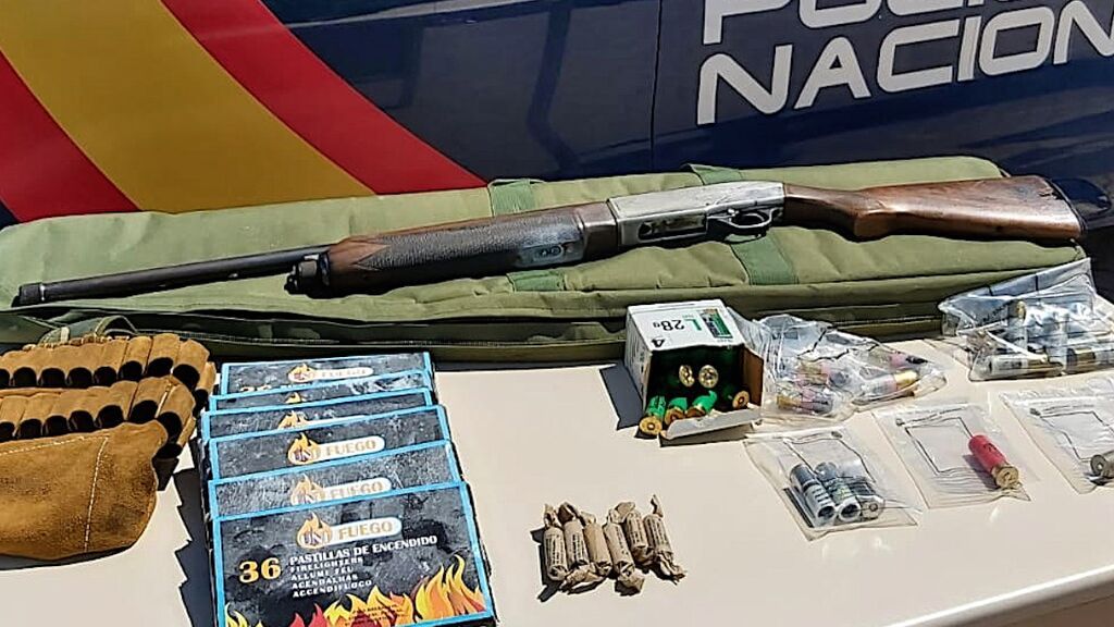 El arma utilizada contra la policía