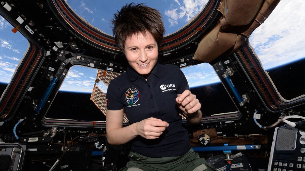 La astronauta Samantha Cristoforetti, primera mujer comandante de la Estación Espacial Internacional