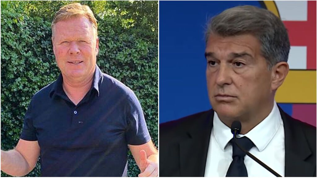 El enfado de Koeman con Laporta por hablar de su estado de salud: " "No crean lo que oigan. Estoy sano"