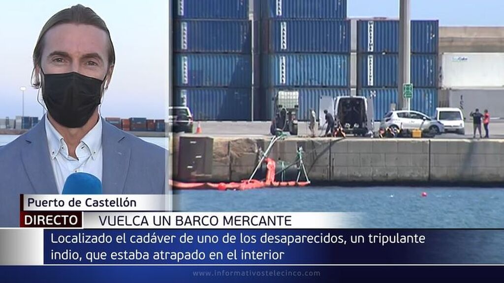 Encuentran muerto a uno de los hombres desaparecidos tras volcar un barco en el puerto de Castellón