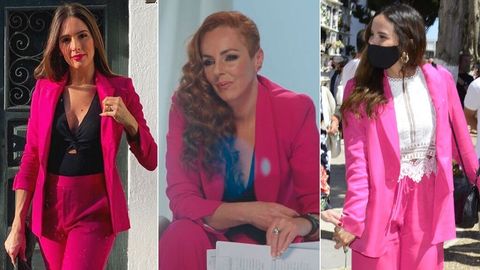 El traje rosa de Rocío Carrasco y Gloria ¿dónde comprarlo barato?