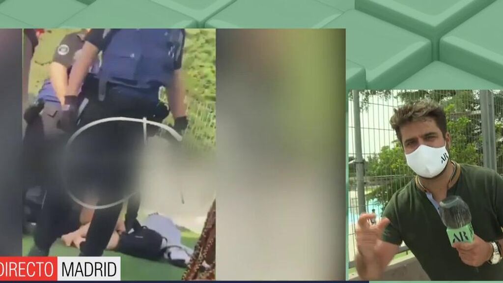 Una multitudinaria pelea en una piscina de Madrid