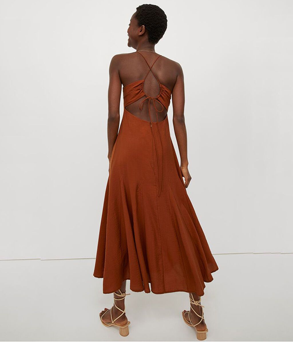 Vestido marrón de H & M