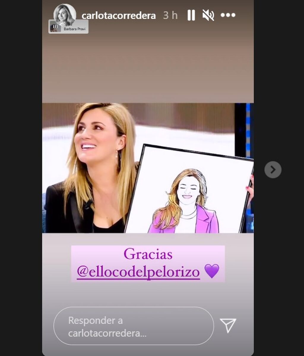 Carlota Corredera enseña su retrato