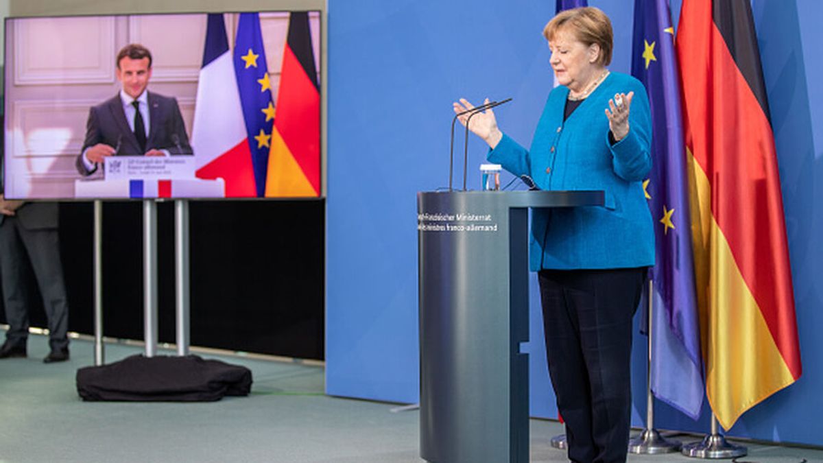 Merkel y Macron defienden las sanciones contra Lukashenko Merkel y Macron defienden las sanciones contra Lukashenko