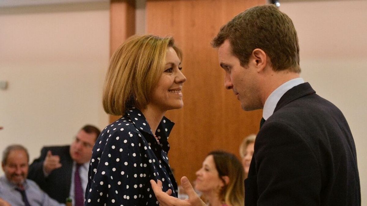 El PP dice que Cospedal es "legalmente inocente" mientras Casado guarda silencio El PP dice que Cospedal es "legalmente inocente" mientras Casado guarda silencio