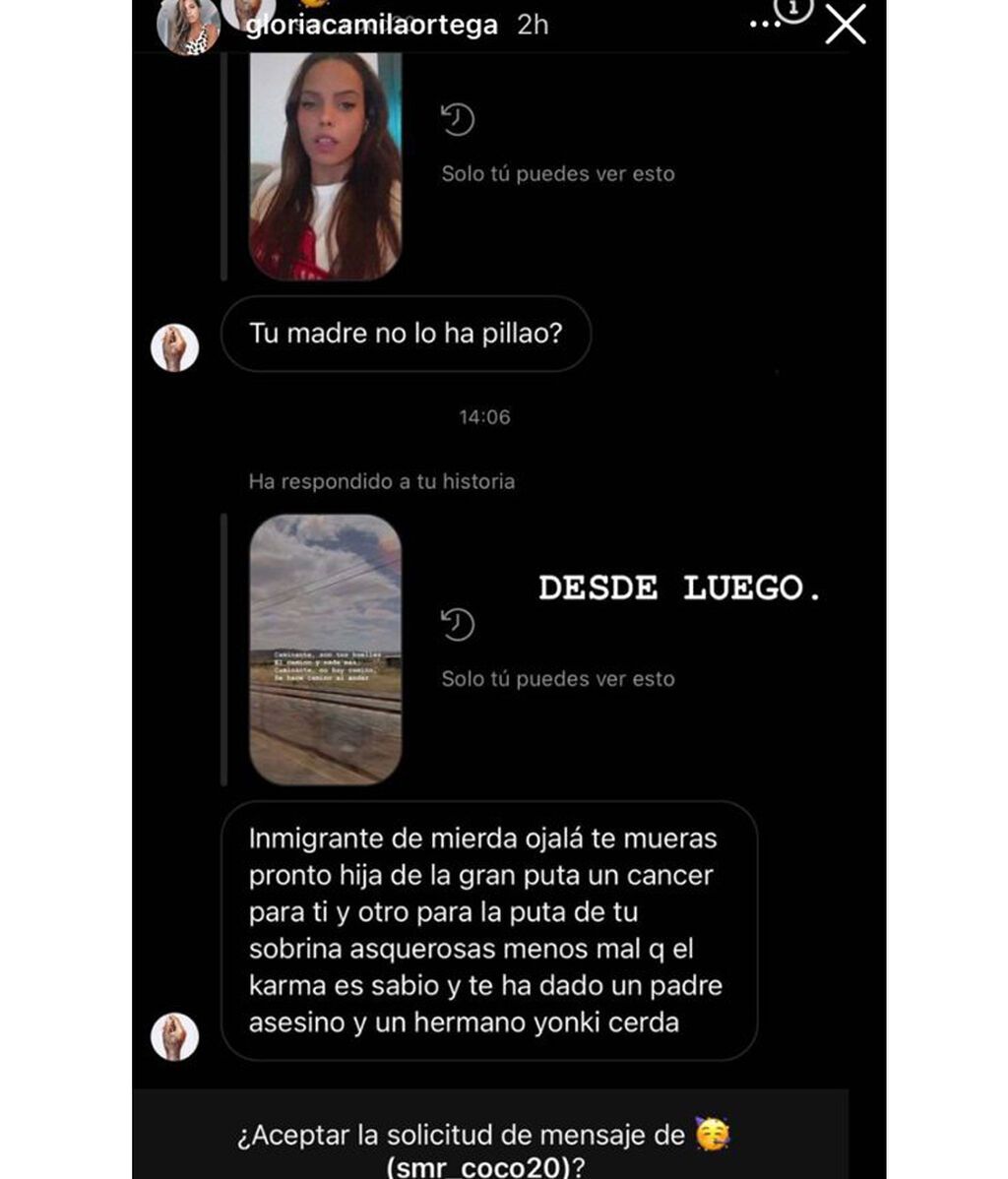 El mensaje por el que Gloria Camila ha acudido a la comisaría