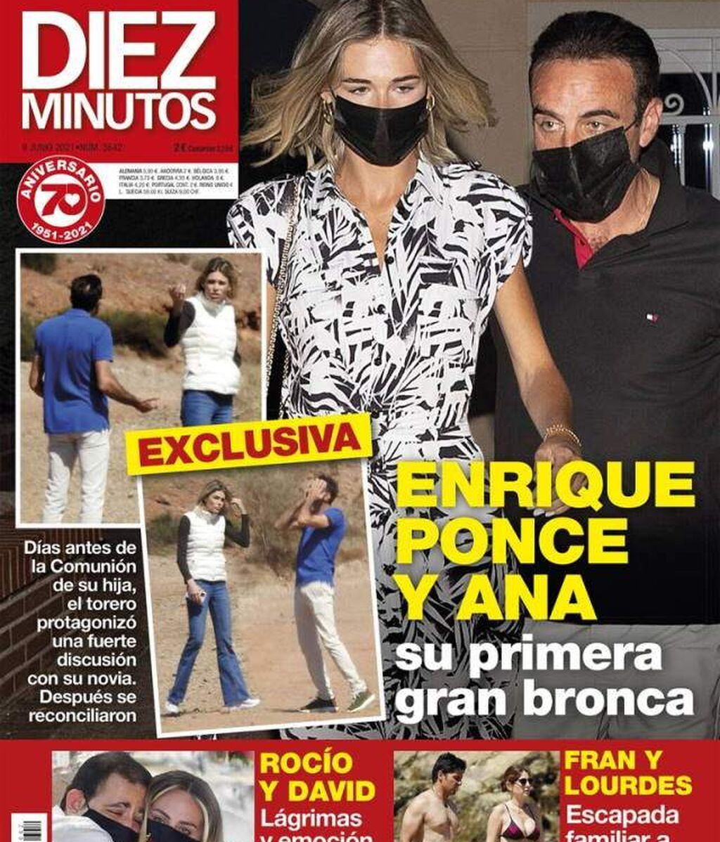 Enrique Ponce y Ana Soria, su primera bronca pública
