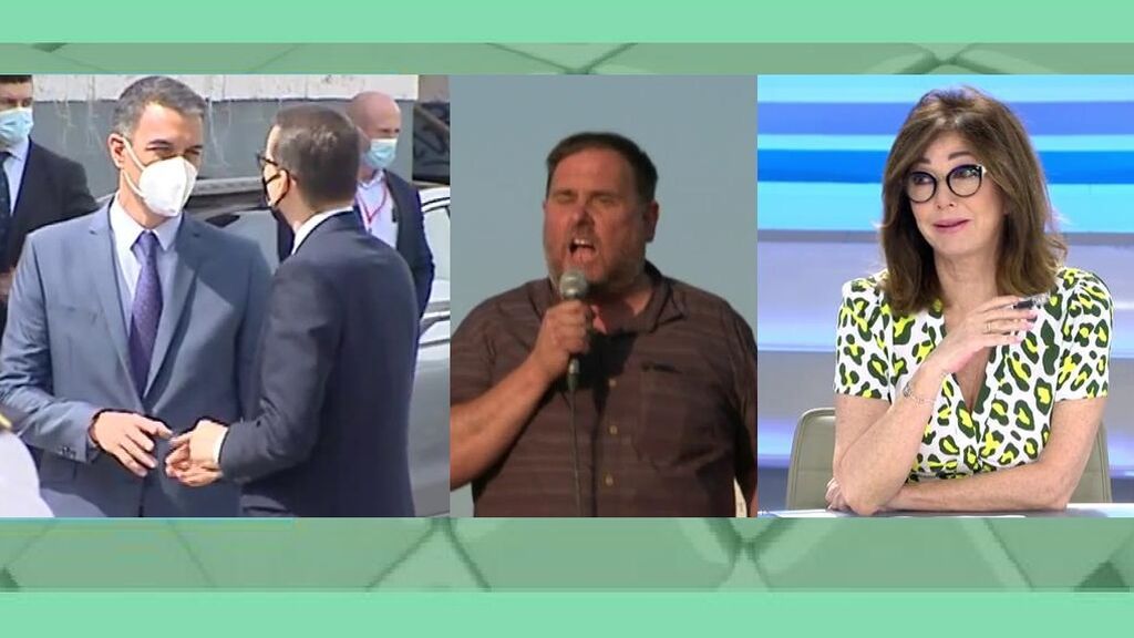 Ana Rosa reacciona al posible encuentro entre Sánchez y Junqueras