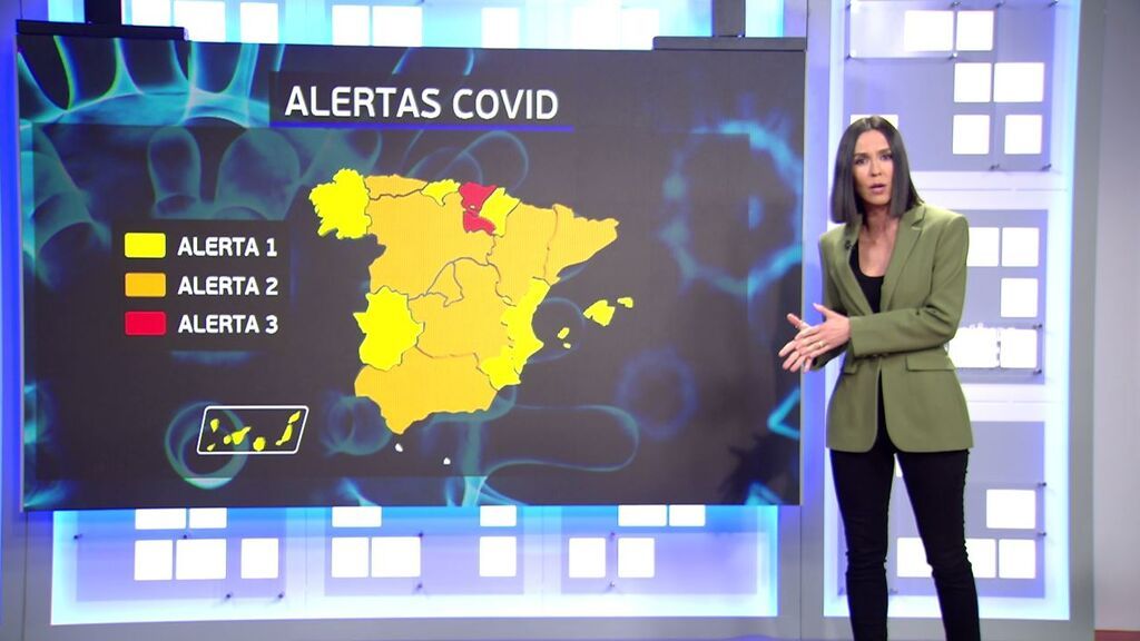 El mapa de los niveles de alerta en cada CCAA