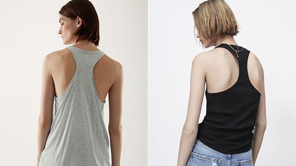 Camisetas de COS y Zara