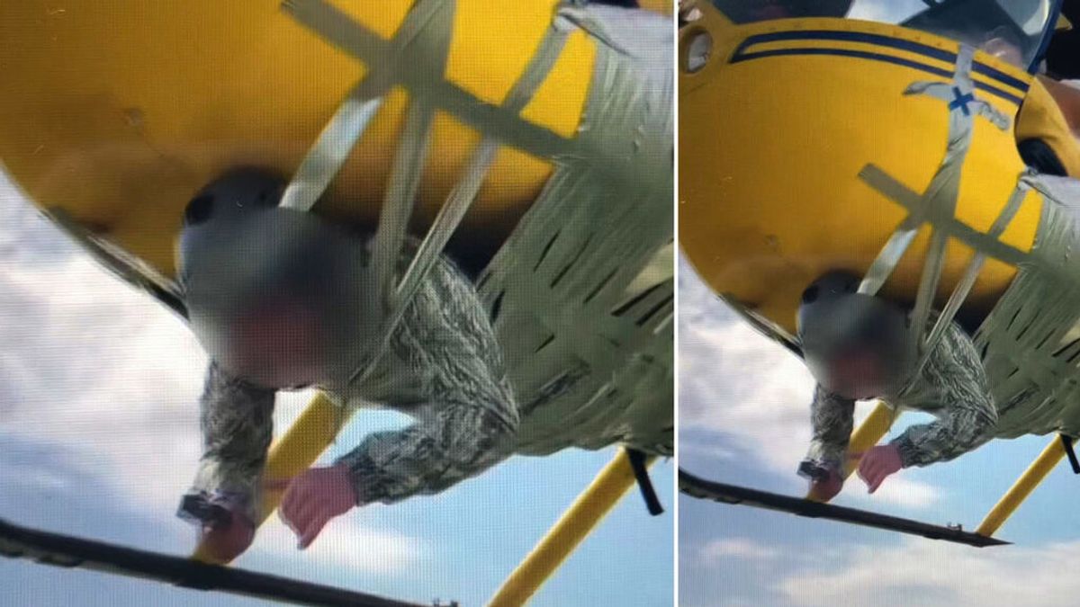 Investigan a un youtuber ruso por amarrar a un hombre a un helicóptero con cinta adhesiva