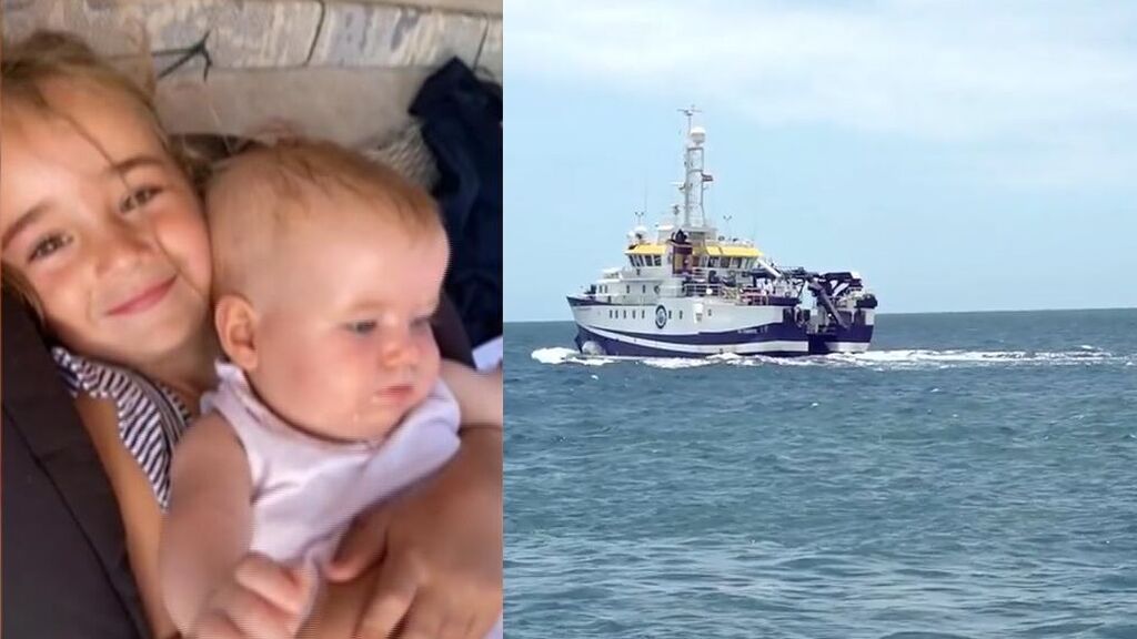El buque rastreó una nueva zona en el mar para encontrar una pista de las niñas