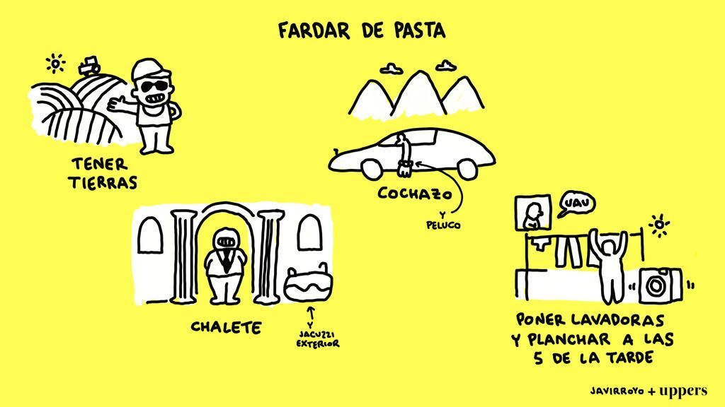 La viñeta de Javirroyo: "Fardar de pasta"