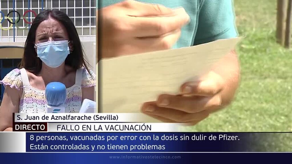 Administran por error dosis de la vacuna de Pfizer sin diluir a ocho personas en Andalucía