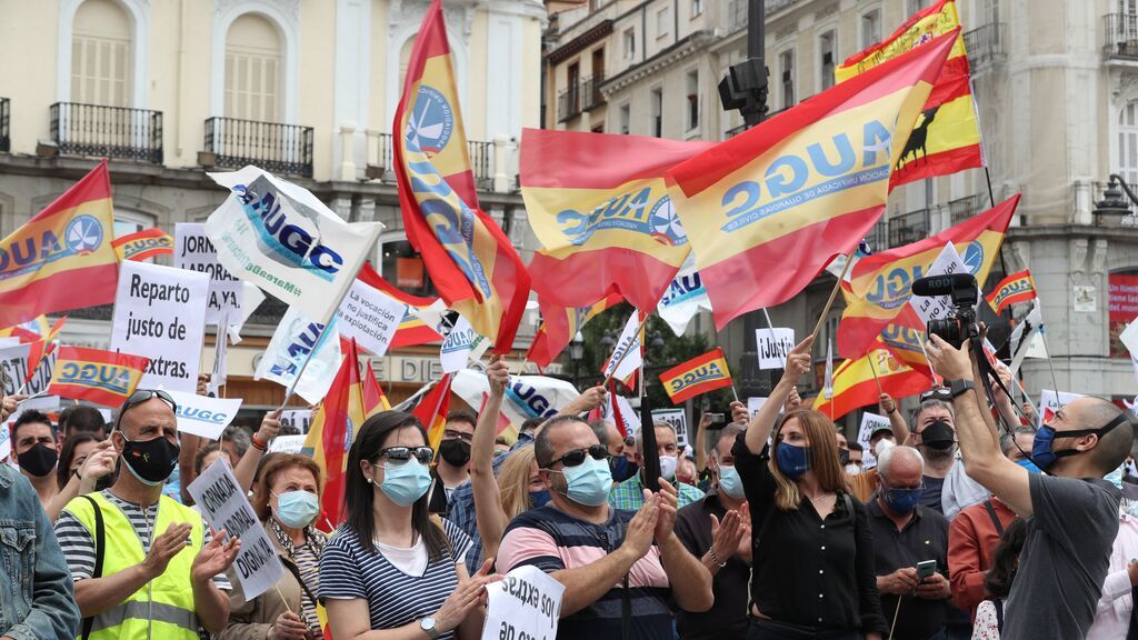 Manifestación de Guardias civiles en Madrid: piden mejores condiciones y completar la equiparación salarial